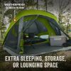 Coleman Skydome 6-Person Camping Tent w/Screen Room - Rock Grey